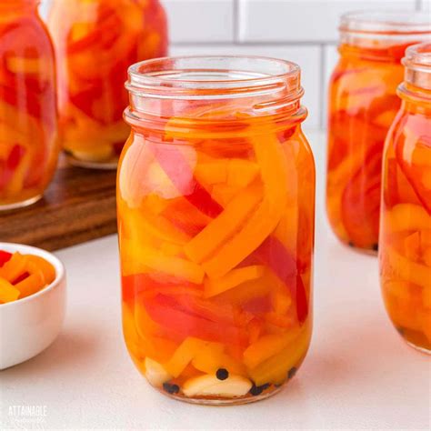 Pickled Bell Peppers Sweet Pickled Chili Peppers 🌶🍯 They’re