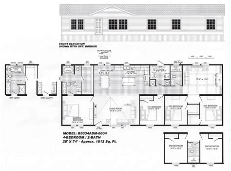 17+ 4 Bedroom Modular Home Plans
