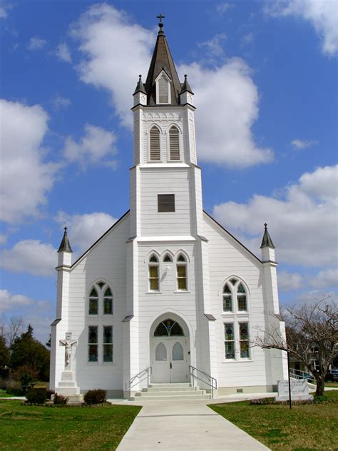 Texas Painted Church -- St. John's in Ammannsville, TX., a small town ...
