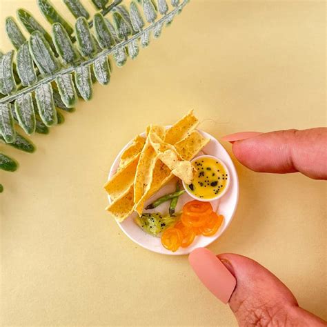 Gujarati Fafda Jalebi Indian Miniature Food Magnet – small IDEA