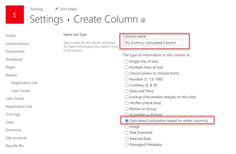 Total a Calculated Column in SharePoint 的图像结果