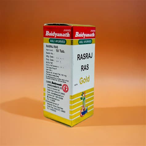 Baidyanath (Jhansi) Rasraj Ras with Gold 10 Tablet – ZEVIKA HEALTH