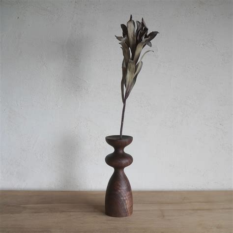 Flower vase Walnut ウォルナット 一輪挿し 花器 フラワーベース | BOSAOJI