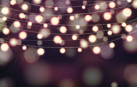 Fairy Light Background with Bokeh and Sparkle 23011068 Vector Art at ...