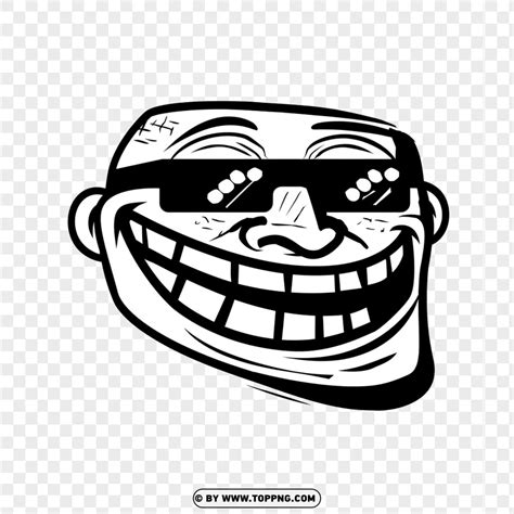 Classic Troll Face PNG Transparent Image | TOPpng