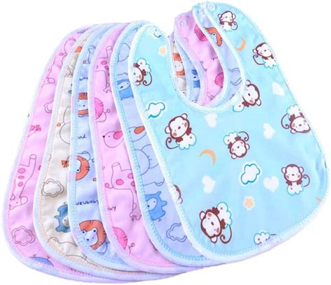 MY NEWBORN by 10CLUB Fastdry Bibs - 6pcs | Baby Bibs for 6 to 12 Months ...