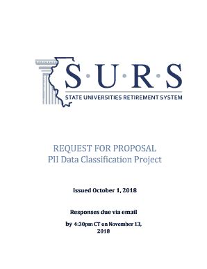 Fillable Online REQUEST FOR PROPOSAL PII Data Classification Project ...