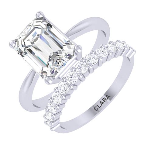 Clara 0.925 Solitaire Collection Sterling Silver and Cubic Zirconia ...