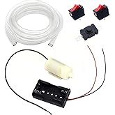Electronic Spices DC 3-9V Double Side Mini Water Pump, 1M Pipe, Battery ...