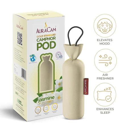 Buy AURACAM GOLD STANDARD CAMPHOR POD CONE (JASMINE) - SET OF 4 Online ...
