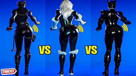 Fortnite Black Cat vs Cat Woman Comic Book vs Catwoman Zero Party Hips ...
