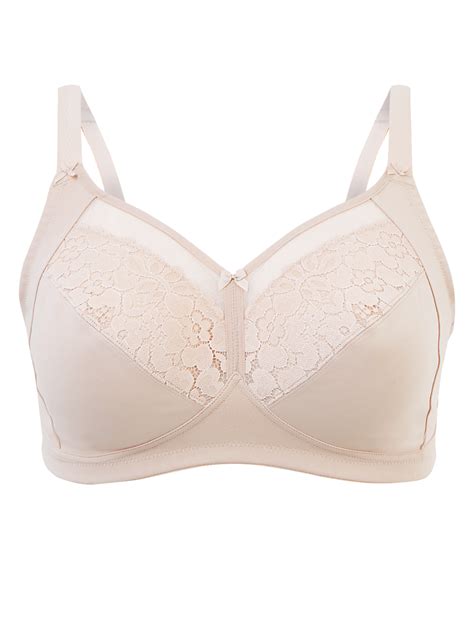 Buy Cotton & Lace Total Support Full Cup Bra B-G at Marks & Spencer