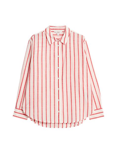 Buy Pure Cotton Striped Collared Shirt at Marks & Spencer