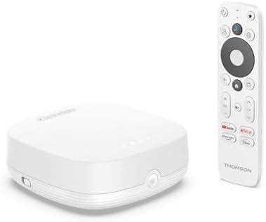 THOMSON Streaming Box Plus 270 White, Google TV, 4K UHD, Built-in ...