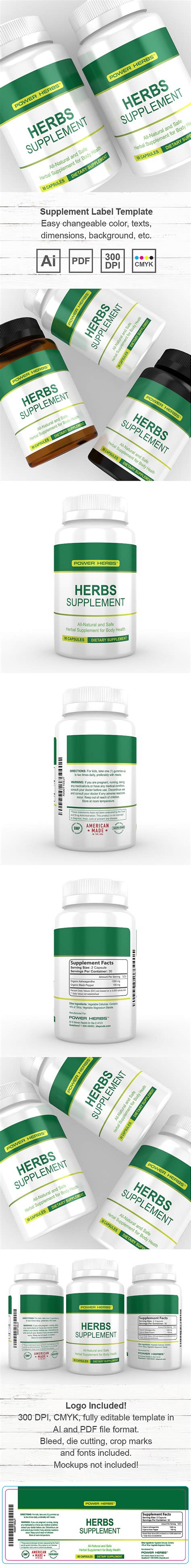 Image result for supplement label template