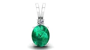 Buy 6.25 Ratti 5.00 Carat Natural Emerald Panna Pendant Locket ...