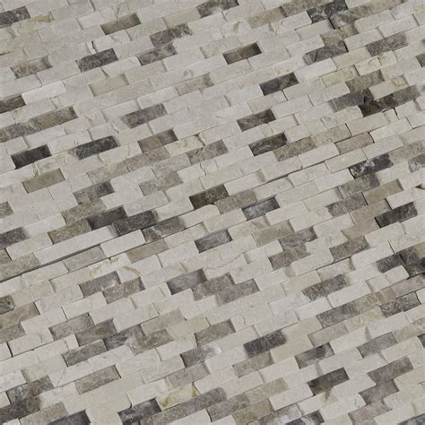 Buy M S International Emperador Blend Marble Split Face Tile for ...