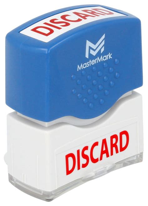 Discard Stamp – MasterMark Premium Pre-Inked Office Stamp : Amazon.in ...