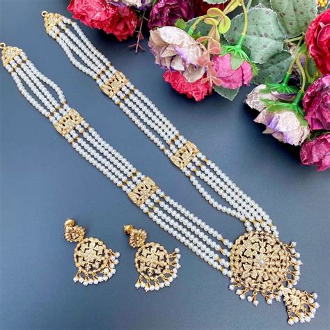 Pearl Rani Haar Set | Gold Plated Silver | Real Freshwater Pearls