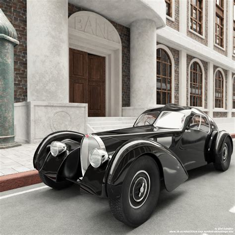 Bugatti type 57 Atlantic - 3d artist Gleb Lopukhov - 3DModels