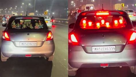 Viral video: Pune car turns heads with seven eerie dolls on rear deck ...