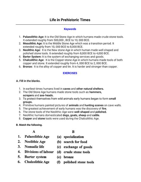 Life In Prehistoric Times - ncertbooksolutions Life in Prehistoric ...