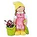 Wonderland Poly Resin Girl With Bucket & Spade Pot, Yellow, L X W X H ...