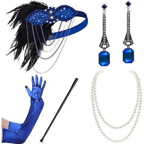 Vintage 1920s The Great Gatsby Flapper Headband Accessories Set ...