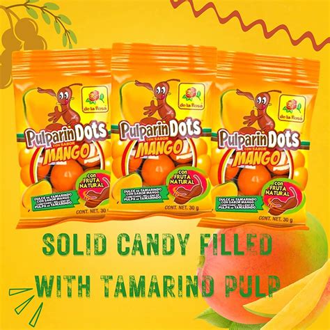 Buy Spicy Mango Pulparindo Mexican Candy Bite Size Hard Shell with ...
