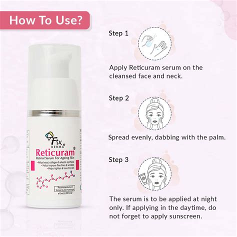 Buy FIXDERMA 0.05% PURE RETINOL RETICURAM FACE SERUM FOR ANTI AGING ...