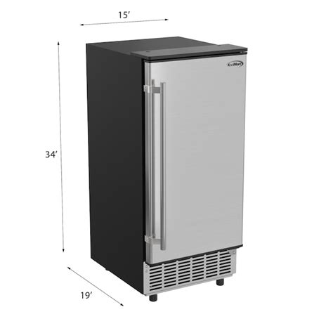 KoolMore 15-in Right-swing Door For Commercial Use Cubed (Stainless ...
