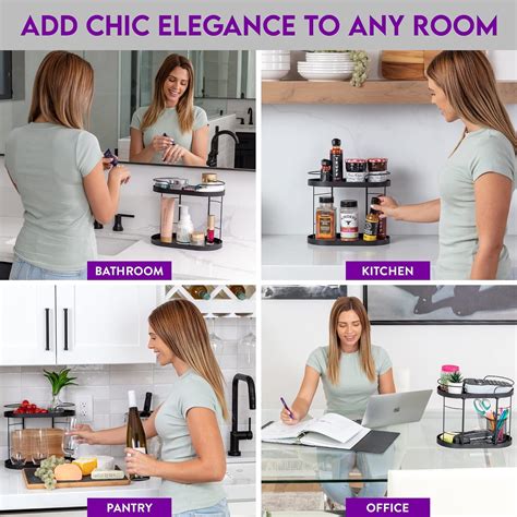 Buy 2 Tier Bathroom Organizer - Two Tiered Vanity Countertop Organizer ...