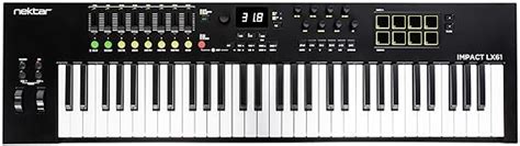 Nektar Impact LX61 mk3 MIDI Keyboard Controller | 61 Key Velocity ...