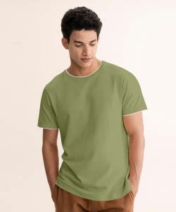 METRONAUT Solid Men Round Neck Light Green T-Shirt - Buy METRONAUT ...