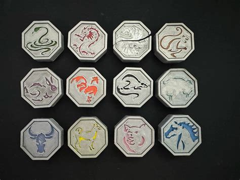 Jackie Chan Adventures 12 Magic Talismans 33mm/1.3 in Wide and 7.6mm/0 ...