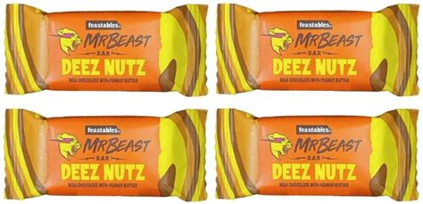Mr Beast Feastables Creamy And Smooth Deez Nutz Milk Chocolate Peanut ...