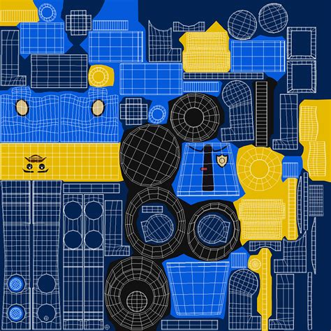 3D Minifigure LEGO Policeman Rigged for Cinema 4D | 3D Molier International