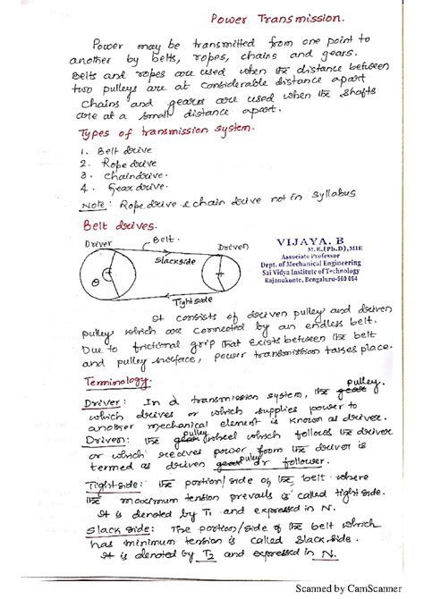 21EME Module-4 Notes Vijaya B - Power Transmission. Power may be ...