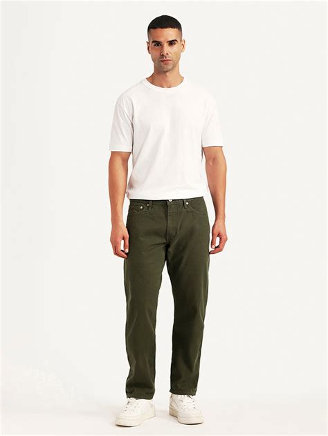 Men's 541 Olive Athletic Tapered Fit Mid Rise Selvedge Chinos – Levis ...