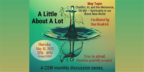 ChatBot, AI, and the Metaverse, Oh My!: Spirituality in Our Brave New ...