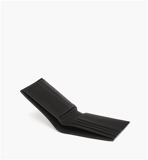 Small Diamond Bifold Wallet in Spanish Calf Leather Black | MCM ®MY