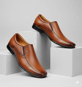 kickonus Men's Formal Slip-On Shoes | Classic Style | Office Wear ...