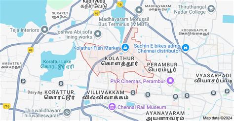 Kolathur, Chennai - Map, Pincode, Property Rates, Photos & Reviews 2026