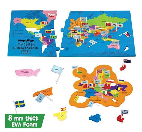 Imagimake Mapology World Flags Capitals for Kids 5Y+ Multicolor