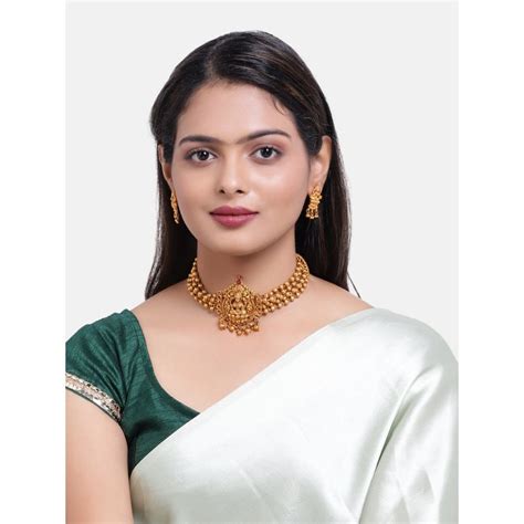 Buy GRIIHAM Gold-Plated Ad-Studded Jewellery Set Online