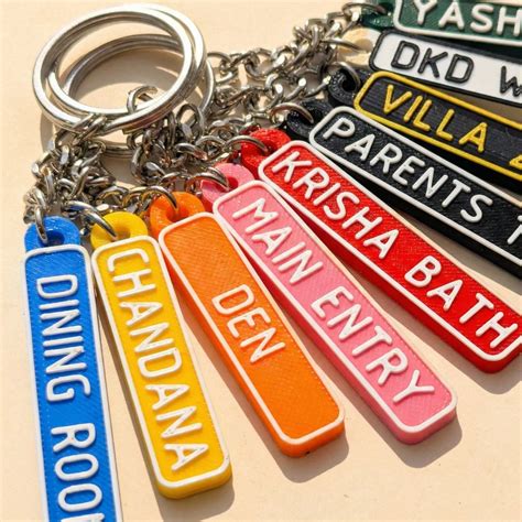 Customized Room Name Keychains – FormSolid