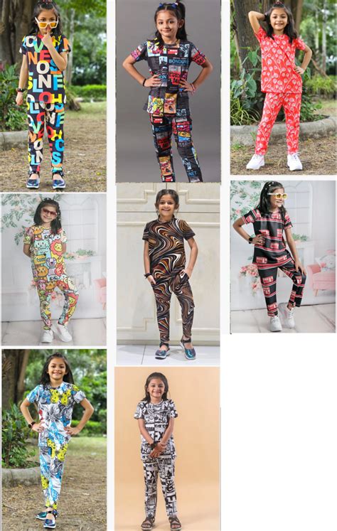 Ak Girl Co Ord Set Poly Spendex Girls Wear Collection