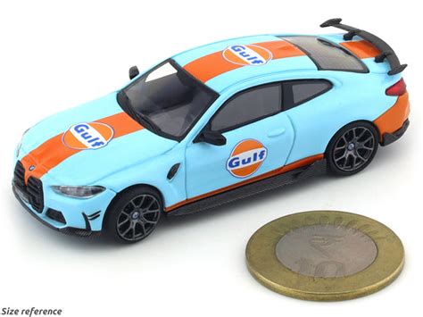 BMW M4 G82 Gulf 1:64 Time Micro diecast scale model car | Scale Arts India