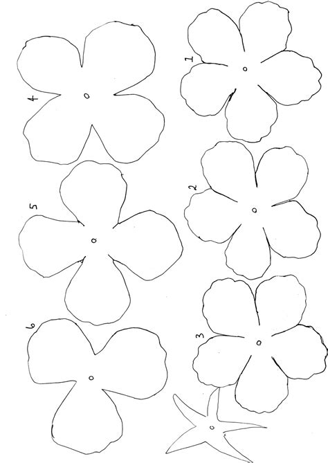 Paper Flower Template Printable