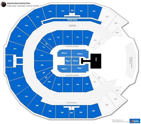 Chase Center Concert Seating Chart - RateYourSeats.com
